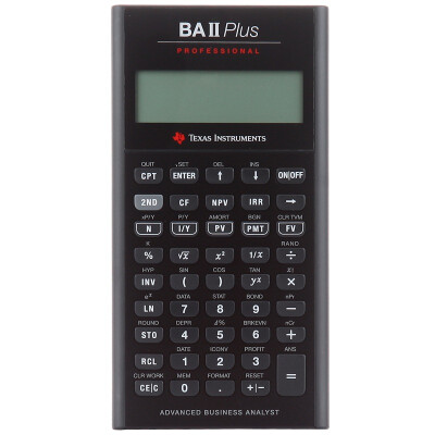 

Texas Instruments TI BAII plus professional financial calculator