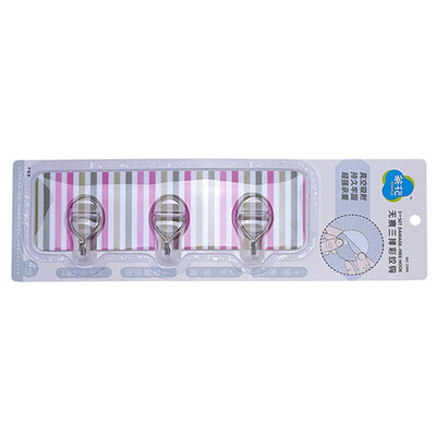 

Jingdong supermarket Camellia hook hook hook sucker no trace three rows of color pattern magic type 2988