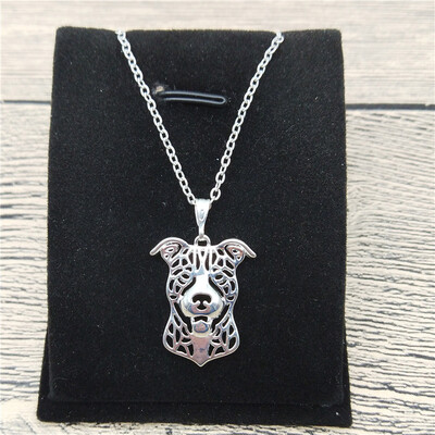 

New Pit Bull Necklace Trendy Style American Pit Bull Terrier Pendant Necklace Women Fashion Pet Jewellery Animal Dog Jewellery