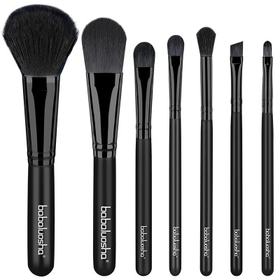 

BABAROSA Tube 7 Pack Makeup Brush Matte Black Blush Brush Honey Powder Brush Makeup Brush Makeup Makeup Brush Tool