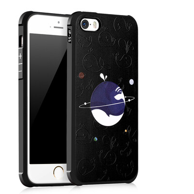 

Goowiiz Fashion Phone Case For Iphone 55sSe Luxury 3D Cute Cartoon Slim Full Soft Silicone Prevent falling