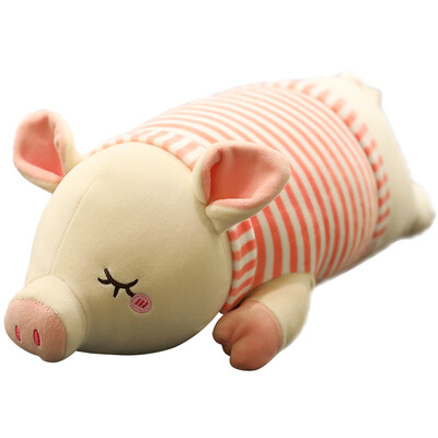 

Weltong WELTSTON plush toy soft pig pillow doll doll cushion dolls to send girls children birthday gifts Christmas annual meeting gift prizes striped pig 55cm