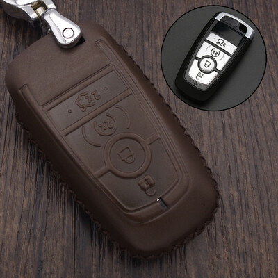 

Che Da Pin Ford Key Bag Fu Rui Si Meng Di Ou Fuxu Sharp District Winning Wing Tiger Wing Bo Taurus Kushiro Carnival Car Leather Key Set Key Buckle Brown
