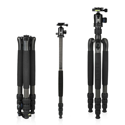 

Si Rui SIRUI tripod N2204SKK20X carbon fiber with Yuntai Canon Nikon SLR camera tripod folding SLR camera tripod detachable monopod