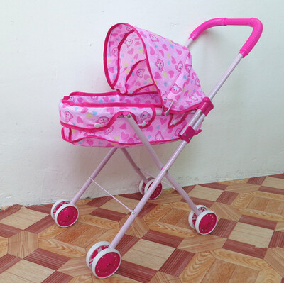 

Baby Educational Pretend Play Складные детские коляски с куклами Walkers Pushchair Pram Furniture Toys Set Gift