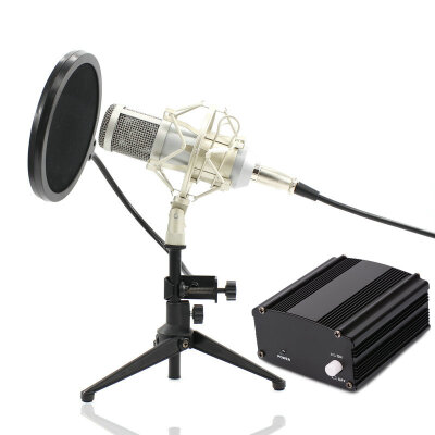 

Grinding process Full Set Metal Condenser microphone BM-800 bm 800 48V Phantom power sound card Studio mic computer Microphone