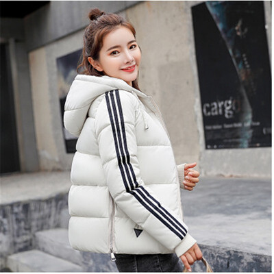 

2018 Winter New Arrival Fashion Womens Short Down Cotton Padded Coat Hooded Jacket