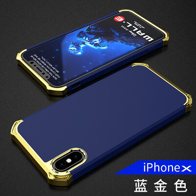 

Goowiiz Phone Case For Iphone 78X Fashion Plating Matte Hard PC Hybrid Prevent falling Full Protection