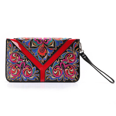 

Fashion Women Lady Handbag Purse Elegant Handmade National Retro Embroidered Bag Small Flap Ladies Clutch women handbags