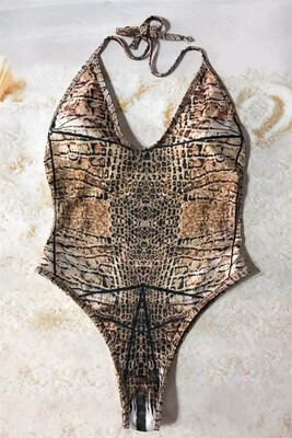 

Sexy One Piece Swimsuits Women African Swimwear Brazilian Thong Print Monokini Tankini Beach Bodysuit Bathing Suit