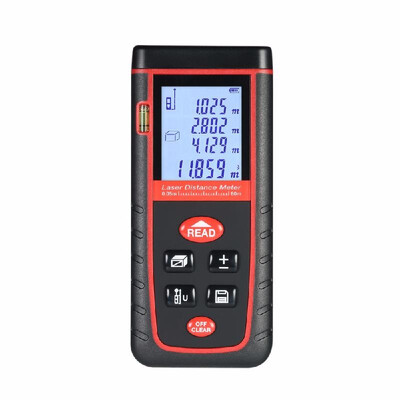 

100m Mini Handheld LCD Digital Laser Distance Meter High-precision Rangefinder Distance Area Volume Measurement 30 Groups Data Sto