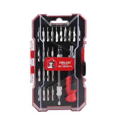 

DELIXI ELECTRIC 24 Piece Set Ratchet Double Speed ​​Watch Set Screwdriver Set Laptop Repair Tool Screwdriver
