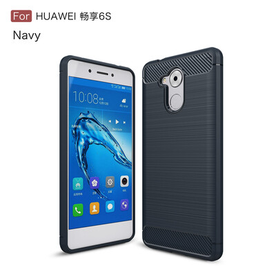

Goowiiz Phone Case For Huawei Honor Enjoy 6S6C Fashion Slim Carbon Fiber TPU Soft Silicone