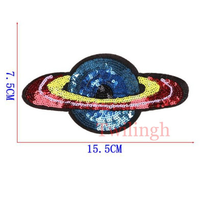 

1Pcs Big Patches Brand Shine Sequin 3D Sticker Stickers Wing Rose Embroidery Motif Applique Garment Kids Women DIY Clothes Badge