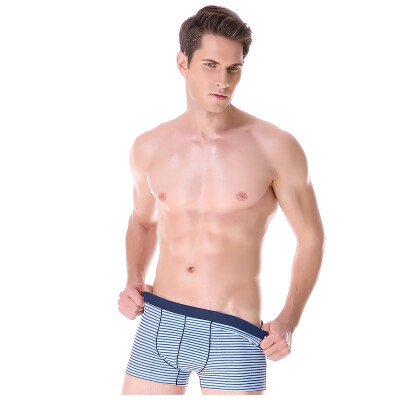 

[Jingdong supermarket] red beans men's underwear 4 soft cotton waist U convex flat pants stripes line 180/100