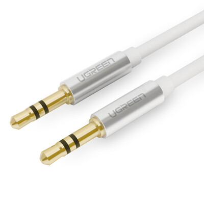 

Green Alliance UGREEN 10750 Car AUX audio cable 35mm public on the bus cable 35 headset adapter cable computer audio conversion line 05 meters white