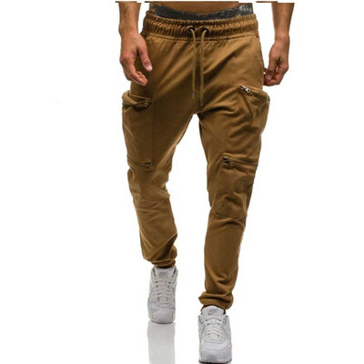 

Mens Fitness Slim Fit Sports Pants Pocket Splicing Casual Pants Mens Jogger Pants