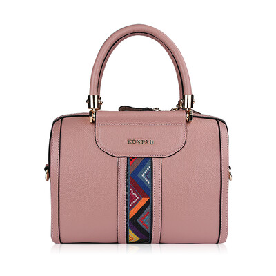 

KONPAD2018 new Boston leather lady bag with large capacity head leather handbag pillow bag wholesale