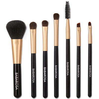 

Barbarossa beginner 7 stick makeup brush - black blush brush honey powder brush portable makeup brush makeup brush tool