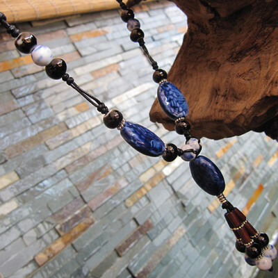 

Exquisite handicraft necklace sweater chain craftsmanship creative handicraft long style ornaments Chinese style artistic pl