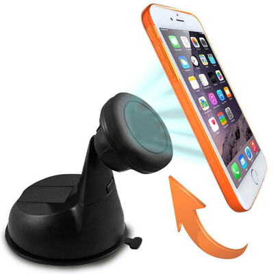 

Excelvan 360 Degree Rotation Cradle-less Magnetic Car Windshield Dashboard Mount Holder Reversible Head Quality Materials