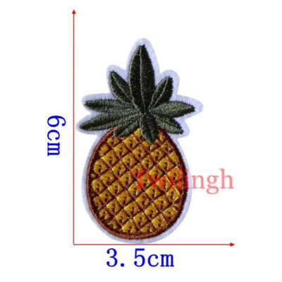 

twilingh Patches Sewing Iron-On Accessories Big Fruit Embroidered Sequined Patches For Clothing