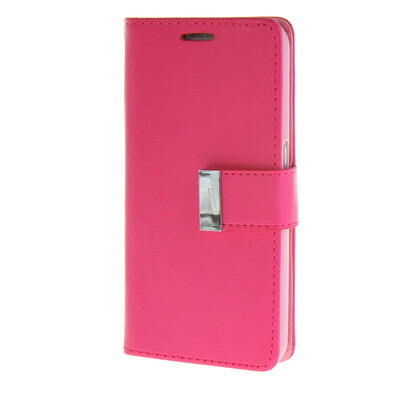 

MOONCASE Synthetic PU Leather чехол для Wallet Flip Card Slot Holster Pouch Stand Samsung Galaxy S6 Hot pink