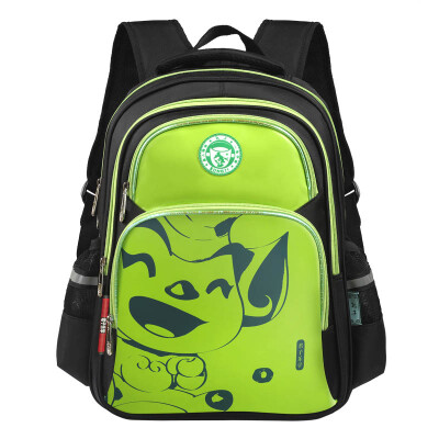 

Confucius school bag primary school student bag 1 - 6 grade reflective ultra-light multi-pocket easy to clean K503 green children&39s school bag