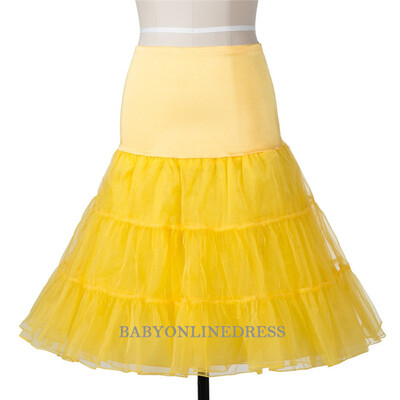 

2018 Cheap Womens 50s Vintage Skater Skirt Ruffle Tutu Petticoat Skirts Fluffy Skirts Rockabilly Swing Underskirt