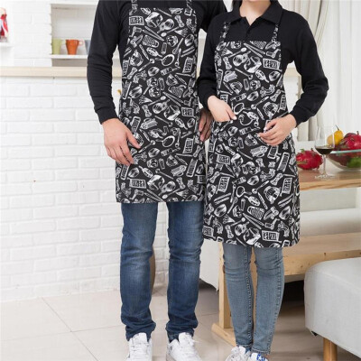 

Cntomlv Stripped Chef Aprons with 2 Pockets Sleeveless Adult Men Women Apron Kitchen Cooking Tools Plaid Polyester Bibs