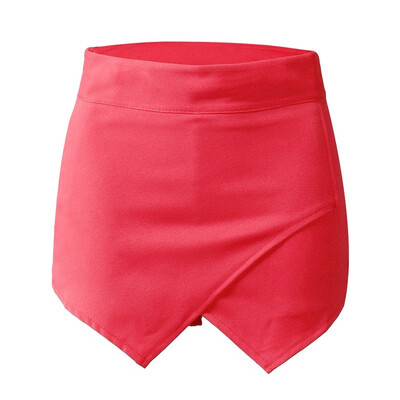 

2018 Short Skirts 6 Candy Colors Womens Shorts Ladies Short Feminino High Waist Woman Ol Mini Short Skirt