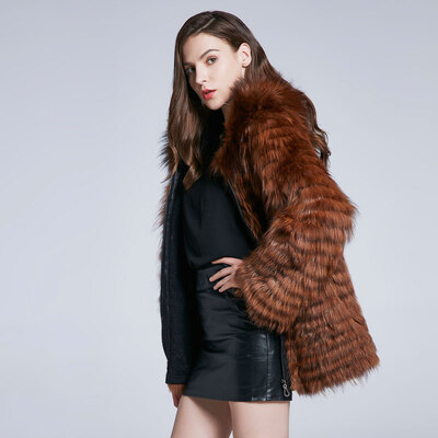 

Cheap real Fox Jacket True Fox Fur Jacket Furry Fur Warm Chinese Fur Manufacturer 2018 New Discount High Quality Female Top