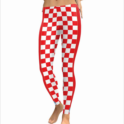 

2018 New Pattern World Cup Leggings Football Team 3D Number Printing Close Leggings Woman Football Pants Tights Yoga Workout Pants