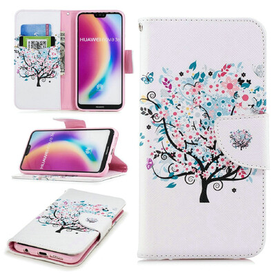 

BEFOSPEY Painting PU LeatherSoft TPU Card Slot Stand Wallet Case For Huawei P20 Lite584