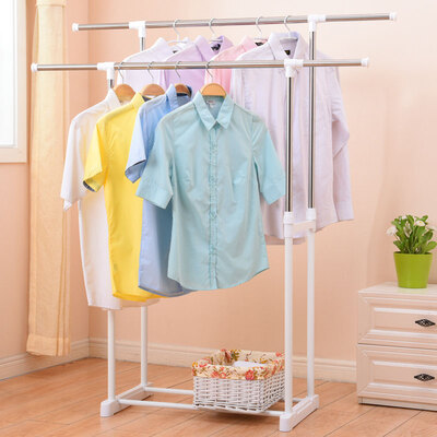 

Youlite drying rack floor telescopic stainless steel folding double pole indoor hanger balcony drying rack cool clothes