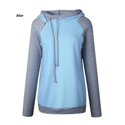 

Womens new fashion long-sleeved hooded sweater coat casual sports spring&autumn hoodies