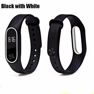 

Double color mi band 2 accessories pulseira miband 2 strap replacement silicone wriststrap for xiaomi mi2 smart bracelet