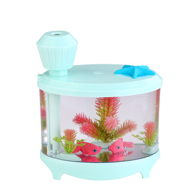 

TOMNEW 460ML Mini Cool Mist Humidifier USB Ultrasonic Cartoon Cute Air Cleanser Diffuser with LED Night Light for Home Office