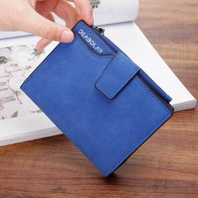 

Hot Sale Womens Wallets Matte Skin short simple Card Packages