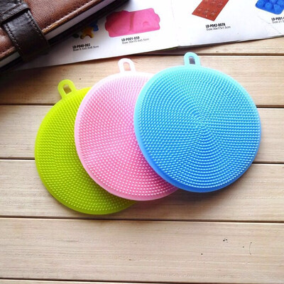 

Fruit Vegetable Cleaner Food Grade Silicone Dish Scrubbers Brushes Multi-purpose Cleaning Brushes for Kitchen Wash Pot Dish Bowl