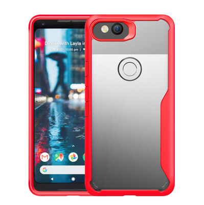 

Goowiiz Luxury Phone Case For Google Pixel 2Pixel 2L HD Clear Acrylic TPU Silicone Prevent falling Full protection