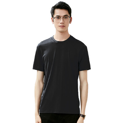 

Netease carefully selected T-shirt 120 silky modal short-sleeved t-shirt male polo shirt in gray