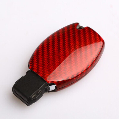 

Red carbon fiber Car Key shell cover Fit For BENZ