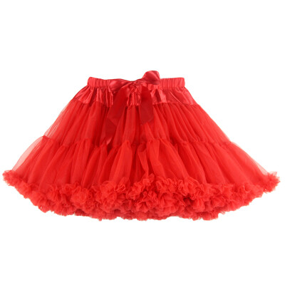 

Buenos Ninos Women Tutu Skirt Double Layer Midi Pettiskirt