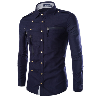 

Zogaa New Men's Shirts Fashion Long Sleeve