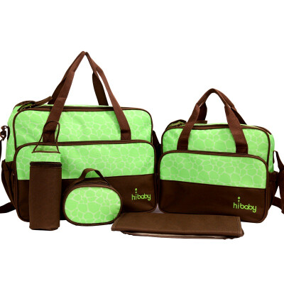 

aardman multi-functional large capacity mummy bag five sets of pregnant women to be produced package shoulder bag diagonal package HY-823 green