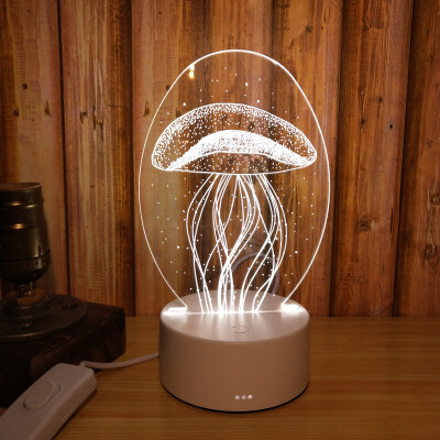 

Creative 3D table lamp than love night lamp Christmas birthday gift three-dimensional plug room bedroom bed simple modern