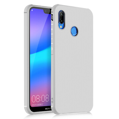 

Goowiiz Phone Case For Huawei P20 LiteNova 3e Carved Dragon Thin Matte soft Silicone Prevent falling