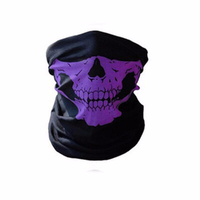 

Unseamed Multifunctional Headband Skull Bandana Helmet Neck Face Mask Thermal Scarf Halloween Props