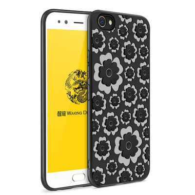 

Goowiiz Fashion Phone Case For Vivo X9X9s Plus 3D Relief Flower Ultrathin Soft TPU Full Protection